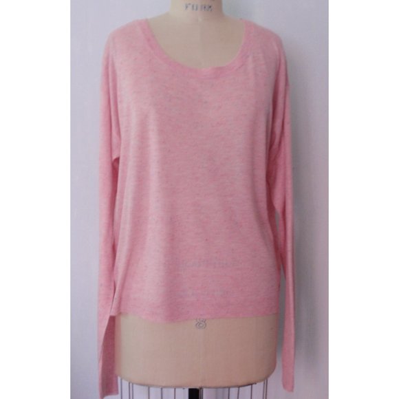 H&M PINK FLECKED OPEN BACK SWEATER KNIT TOP 12 - Picture 4 of 8